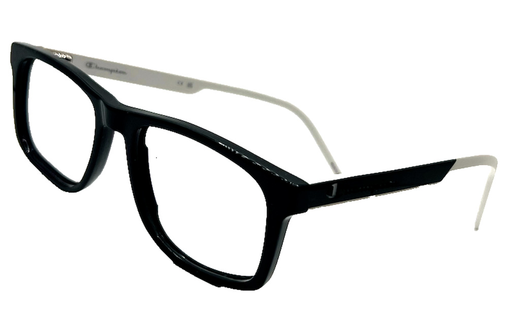 CHAMPION GUSA105 BLACK WHITE EYEGLASSES FRAMES 53-18-143 RX READY